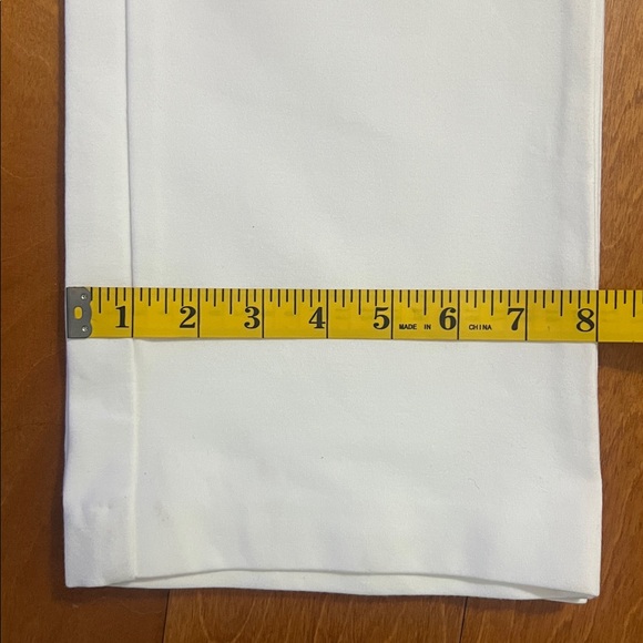 Jones & Co White Straight-Leg Pants Size S Preppy Quiet Luxury Coastal Nautical - Picture 12 of 12